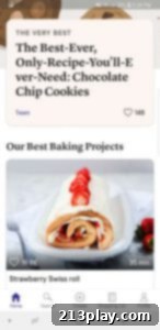Kitchen Stories App Screenshot showcasing a recipe