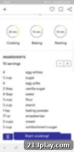 Kitchen Stories App Screenshot displaying recipe details