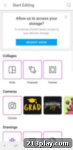 PicsArt Photo Video Collage Editor 2 PicsArt Photo & Video Editor Interface