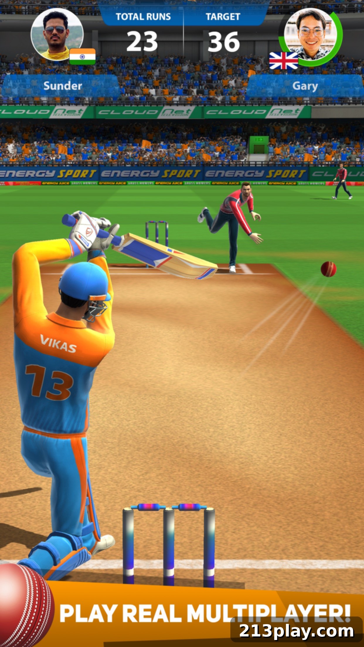 Swinging for Six: Miniclip Cricket League Android Review 3 Enjoyable: Great Physics: Miniclip Cricket League
