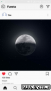 Funsta Fake Insta Posts Chats and Direct Messages 4 Funsta app displaying a fake Instagram post editing screen, highlighting customization options