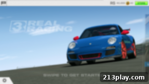The Real Racing 3 2 Real Racing 3 race cars on track