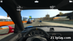 The Real Racing 3 3 Real Racing 3 car in action on track