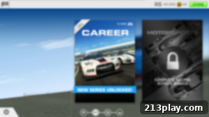 The Real Racing 3 4 Real Racing 3 car with city backdrop