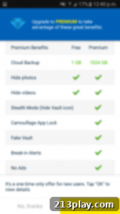 Vault Personal Privacy Fortress 3 Vault App Features Screenshot