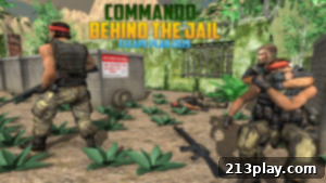 Commando preparing for jailbreak
