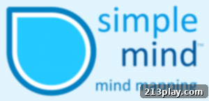 Simple Mind logo - Mind mapping software for organizing thoughts and improving academic planning.