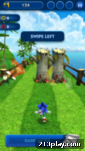 Sonic Dash Characters and Environment